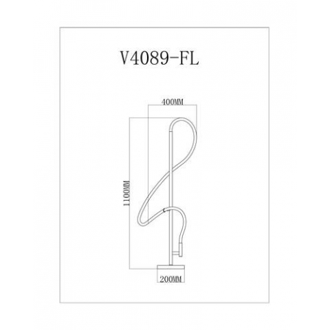 Светодиодный торшер Moderli V4089-FL True