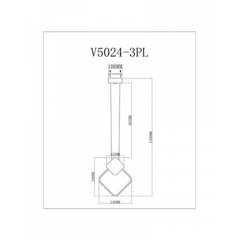 Светодиодный подвесной светильник Moderli V5024-3PL Store