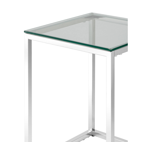 Журнальный стол 40*40 ТАУН серебро