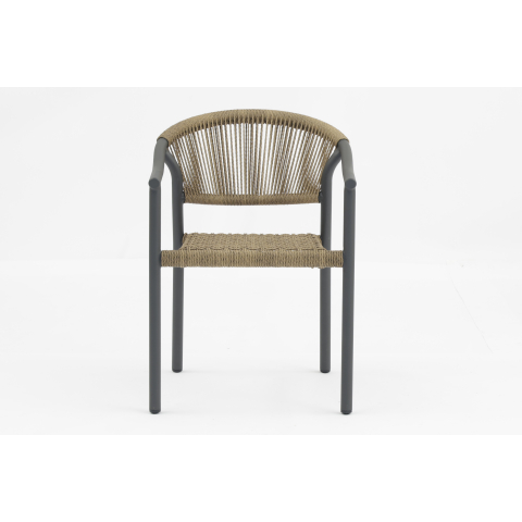 Стул Syna светло-коричневый серые ножки