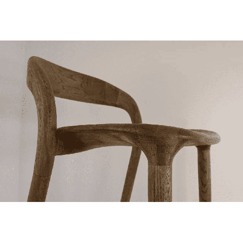 Деревянный барный стул Киото