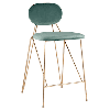 Барный стул Эклипс мятный с мягким сиденьем и спинкой
