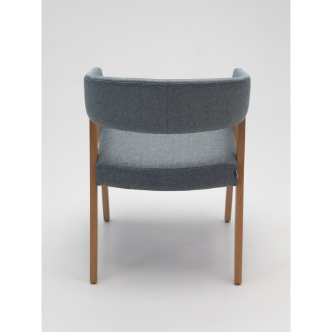 Кресло Берни каркас натуральный обивка Kiton-06