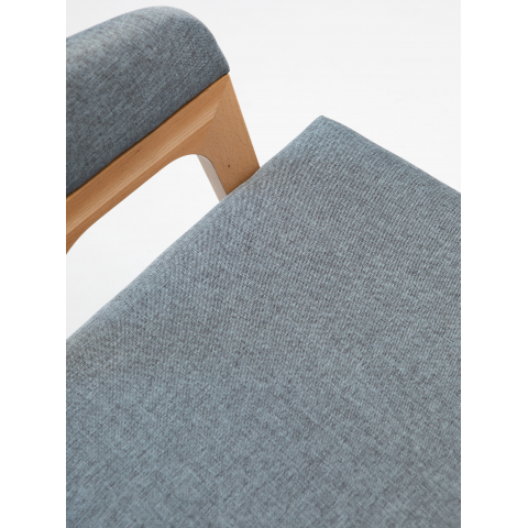 Кресло Берни каркас натуральный обивка Kiton-06