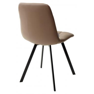 Стул CHILLI SQUARE HK017-31 серо-коричневый, PU экокожа