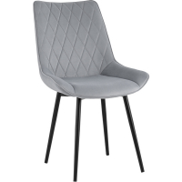 Стул Дарвин велюр серый