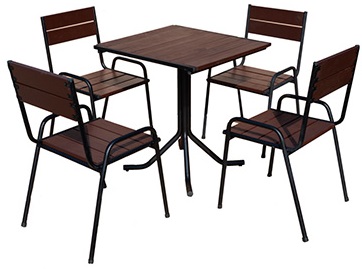 Уличный комплект Фазенда стол и 4 стула