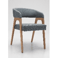 Кресло Берни каркас натуральный обивка Kiton-06