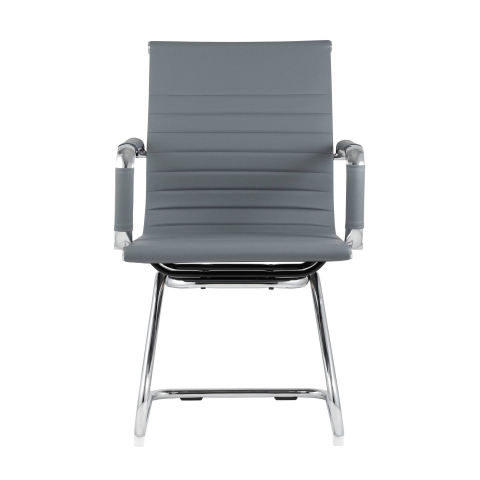Кресло для посетителей TopChairs Visit серое