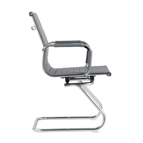 Кресло для посетителей TopChairs Visit серое
