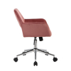 Кресло офисное Ross велюр розовый