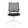 Кресло офисное TopChairs ST-BASIC-W серый крестовина пластик белый
