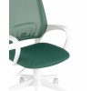 Кресло офисное TopChairs ST-BASIC-W зеленый крестовина пластик белый