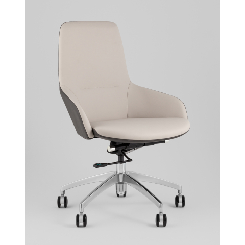 Кресло офисное TopChairs Soulo светло-серый, серый