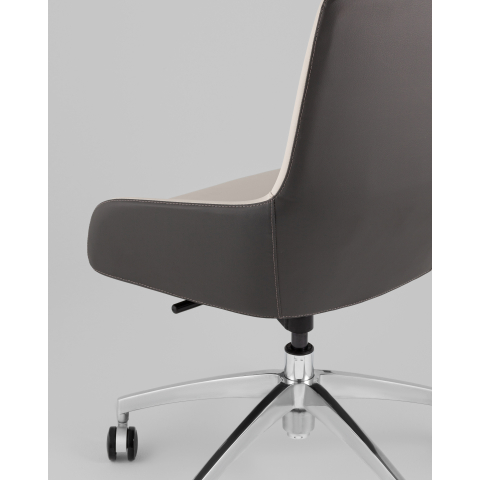 Кресло офисное TopChairs Soulo светло-серый, серый