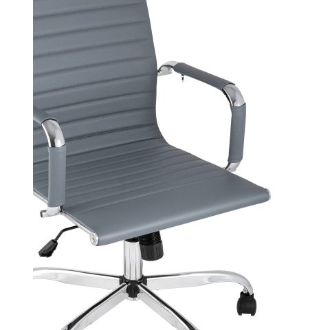 Кресло руководителя TopChairs City серый