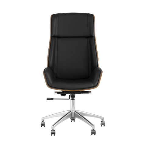 Кресло руководителя TopChairs Crown, черное УЦЕНКА