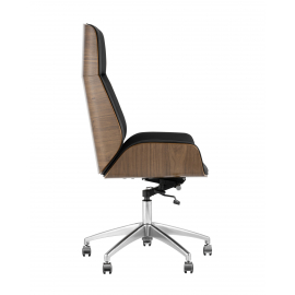 Кресло руководителя TopChairs Crown, черное УЦЕНКА