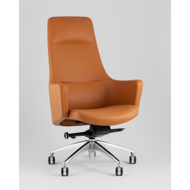 Кресло руководителя TopChairs Ferris коричневое