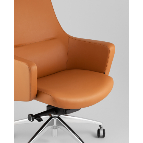 Кресло руководителя TopChairs Ferris коричневое