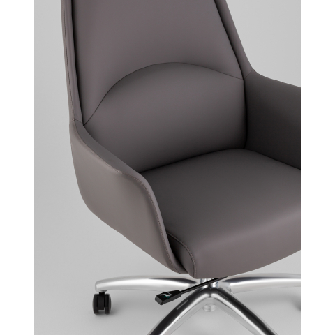 Кресло руководителя TopChairs Viking NEW серое