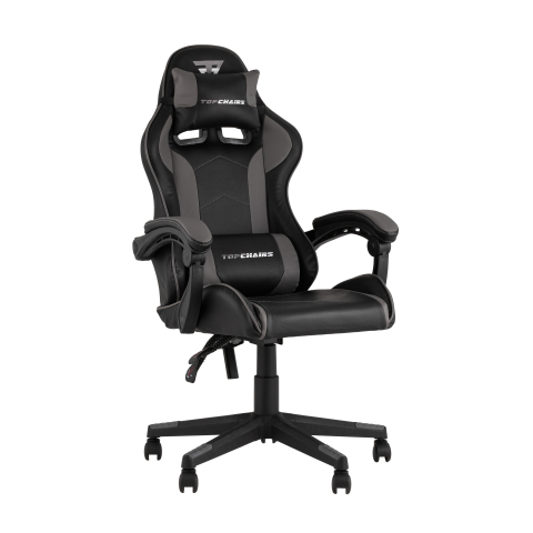 Кресло спортивное TopChairs Shadow черно-серый