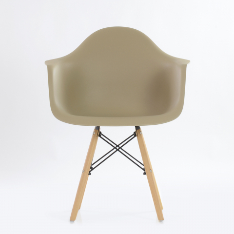 Кресло Eames DAW капучино (темно-бежевый)