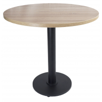 Стол Порто круг столешница ЛДСП d=800 мм цвет дуб сонома