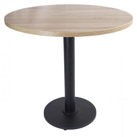 Стол Порто круг столешница ЛДСП d=800 мм цвет дуб сонома