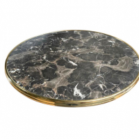 Круглая столешница Werzalit d=800 мм цвет мрамор караджабей металлическая кромка цвет латунь
