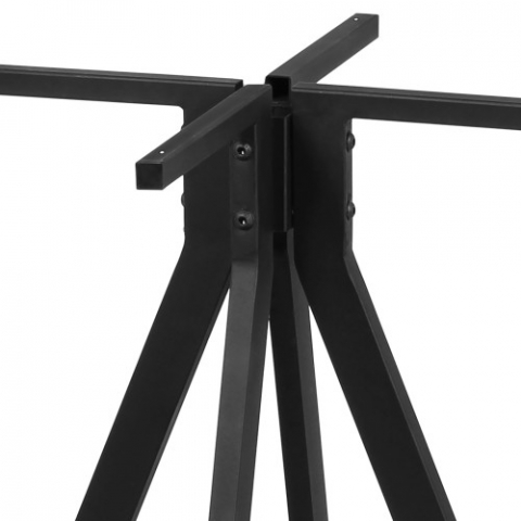 Подстолье Tapas: металлическая черная опора в стиле лофт