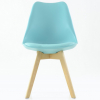Стул Sephi экокожа бирюзовая PU ножки деревянные