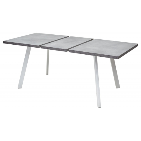 Стол BRICK M 140 Бетон Портленд Белый