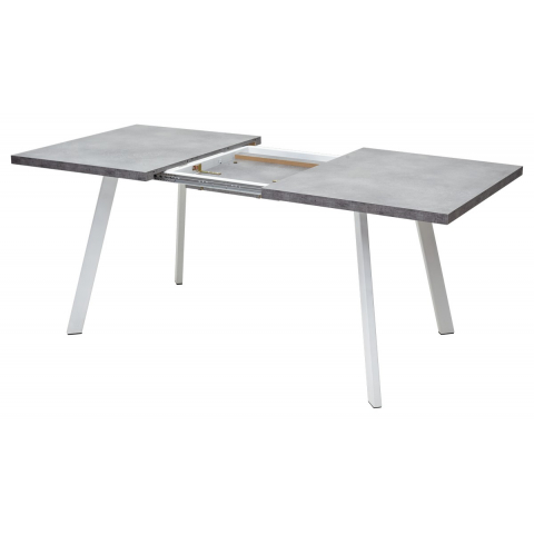 Стол BRICK M 140 Бетон Портленд Белый