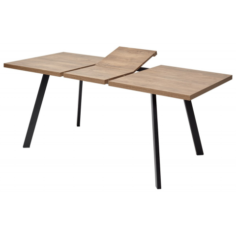 Стол BRICK M 140 Дуб Канзас Черный