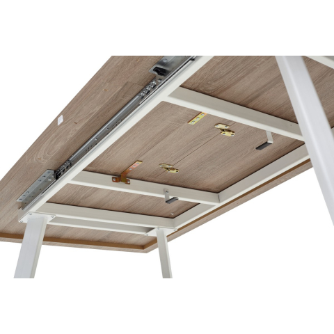 Стол BRICK M 140 Дуб Трюфель Белый