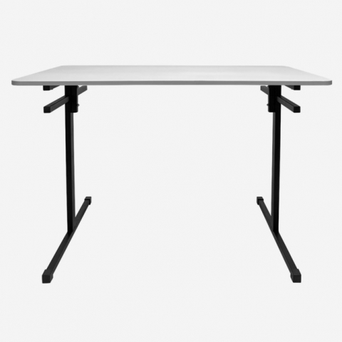 Стол для школьной столовой СТ-02 шестиместный с держателями под лавки