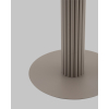 Стол круглый Терралино D90 верх керамика белый матовый, основание металл латте
