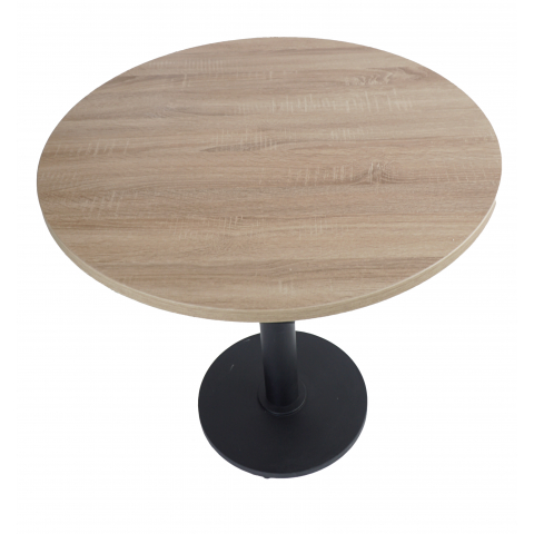 Стол Порто круг столешница ЛДСП d=800 мм цвет дуб сонома