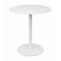Металлический стол Ривьера круглый d=700 мм цвет белый
