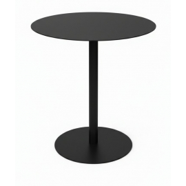 Металлический стол Ривьера круглый d=700 мм цвет черный