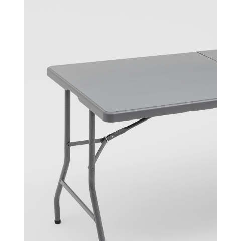 Стол-чемодан складной 152*74*74 серый