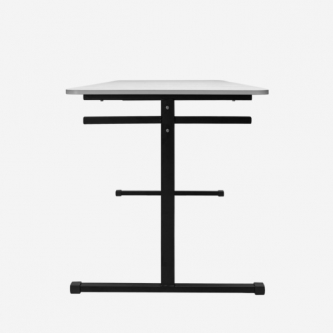 Стол для школьной столовой СТ-02 шестиместный с держателями под лавки