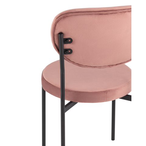 Стул Барбара велюр пыльно-розовый