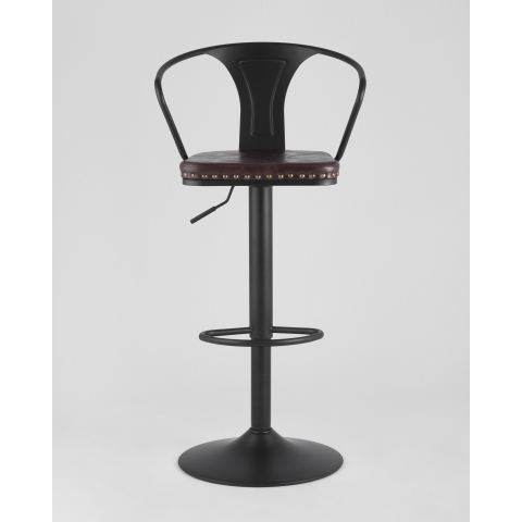 Стул барный Tolix ARMS SOFT черный матовый