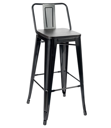 Стул Барный Tolix с деревом