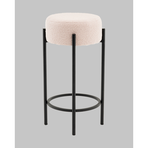 Стул барный Беккет букле бежевый