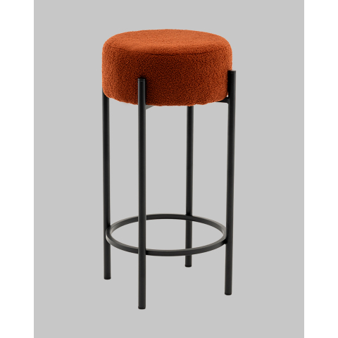 Стул барный Беккет букле терракотовый