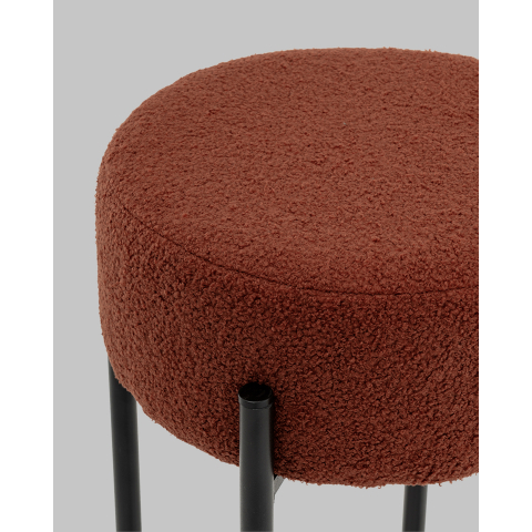 Стул барный Беккет букле терракотовый