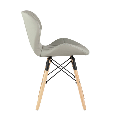 Стул Бон экокожа серый